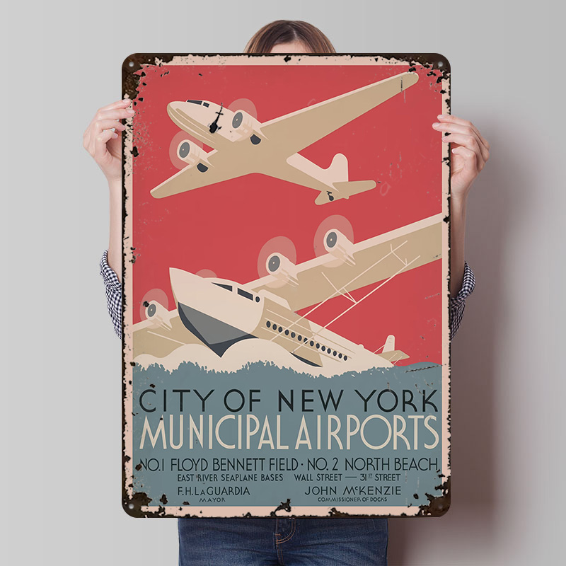 Travel Accessories Nyc - Vintage NYC New York Airports Travel