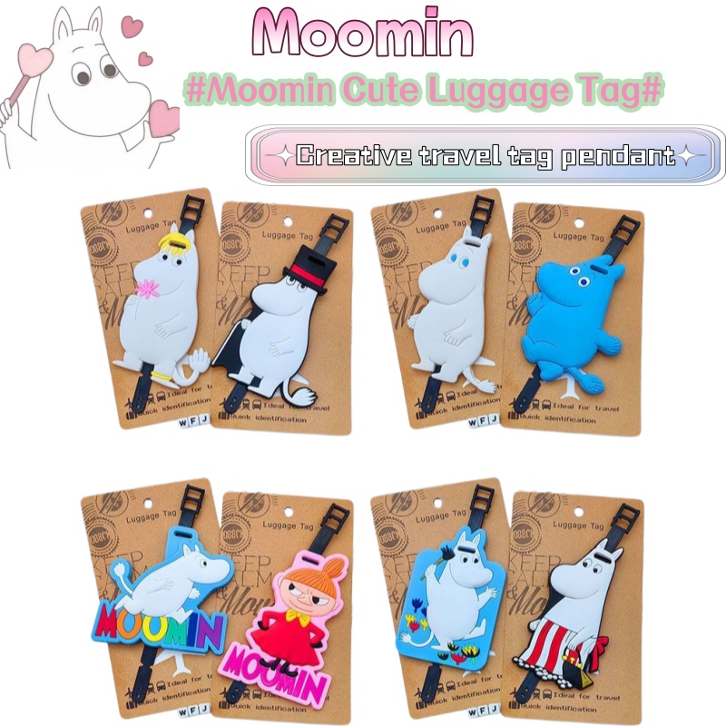 Travel Accessories Gift Set - Cartoon Anime Little Chubby Moomin Boarding