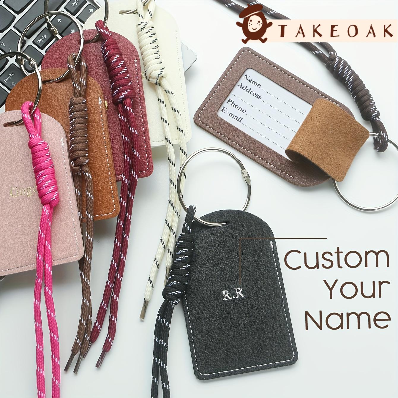 Travel Accessories Kids - Personalized Custom Dual Initial Leather Luggage