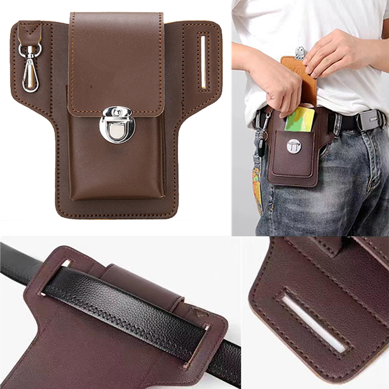 Travel Accessories Leather - Fashion Men Multi-function PU Leather Waist