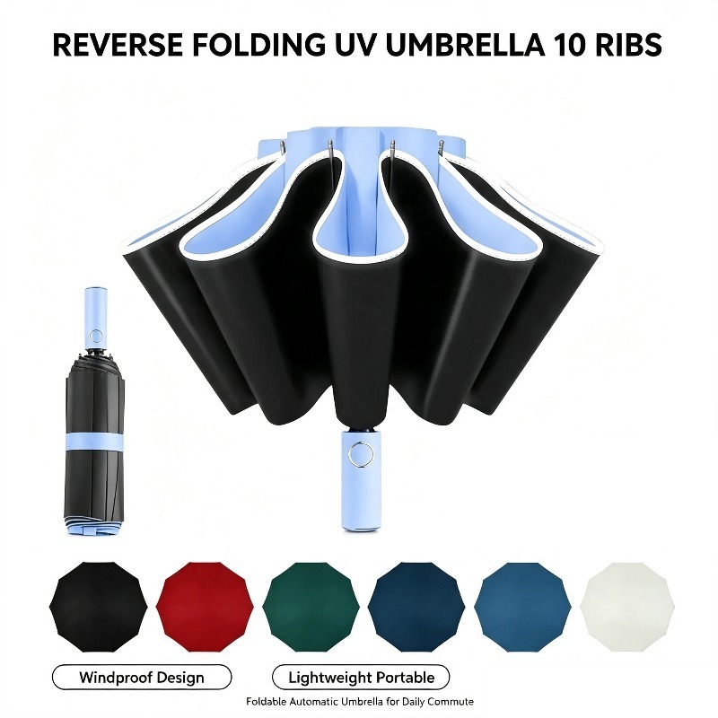 Travel Umbrella Compact - Automatic UV Protection Umbrella 10 Ribs