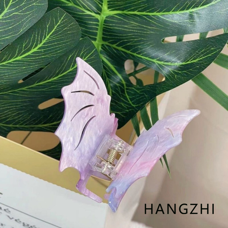 Travel Accessories For Girls - HANGZHI Purple Fine Glitter Bat Hair