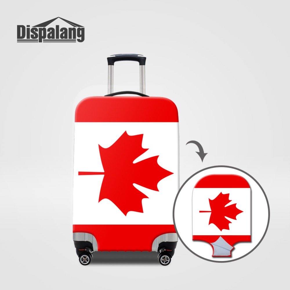 Canada Flag Print Luggage Cove - Travel Accessories Canada 评论和价格
