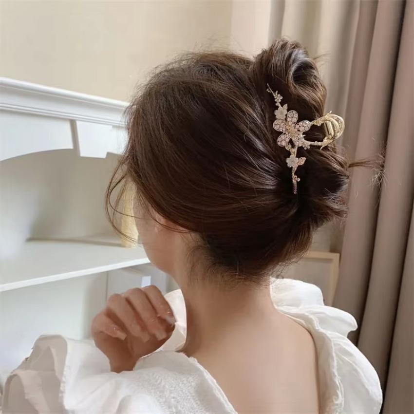1 Pcs Metal Hair Claw Pearl Ha - Travel Accessories For Girls 评论和价格