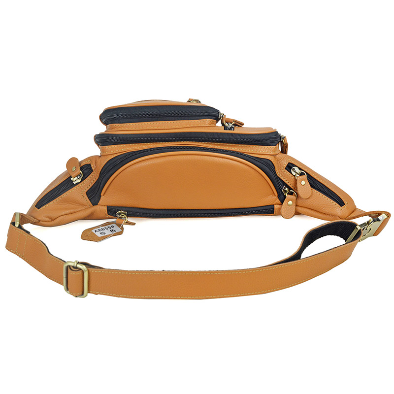 Men Genuine Leather Waist Pack - Travel Accessories Leather 评论和价格