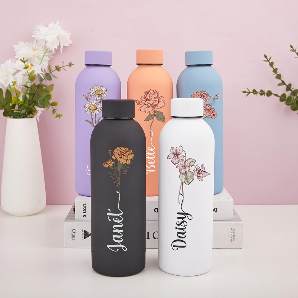 Customized Floral Water Bottle - Portable Travel Kettle 评论和价格