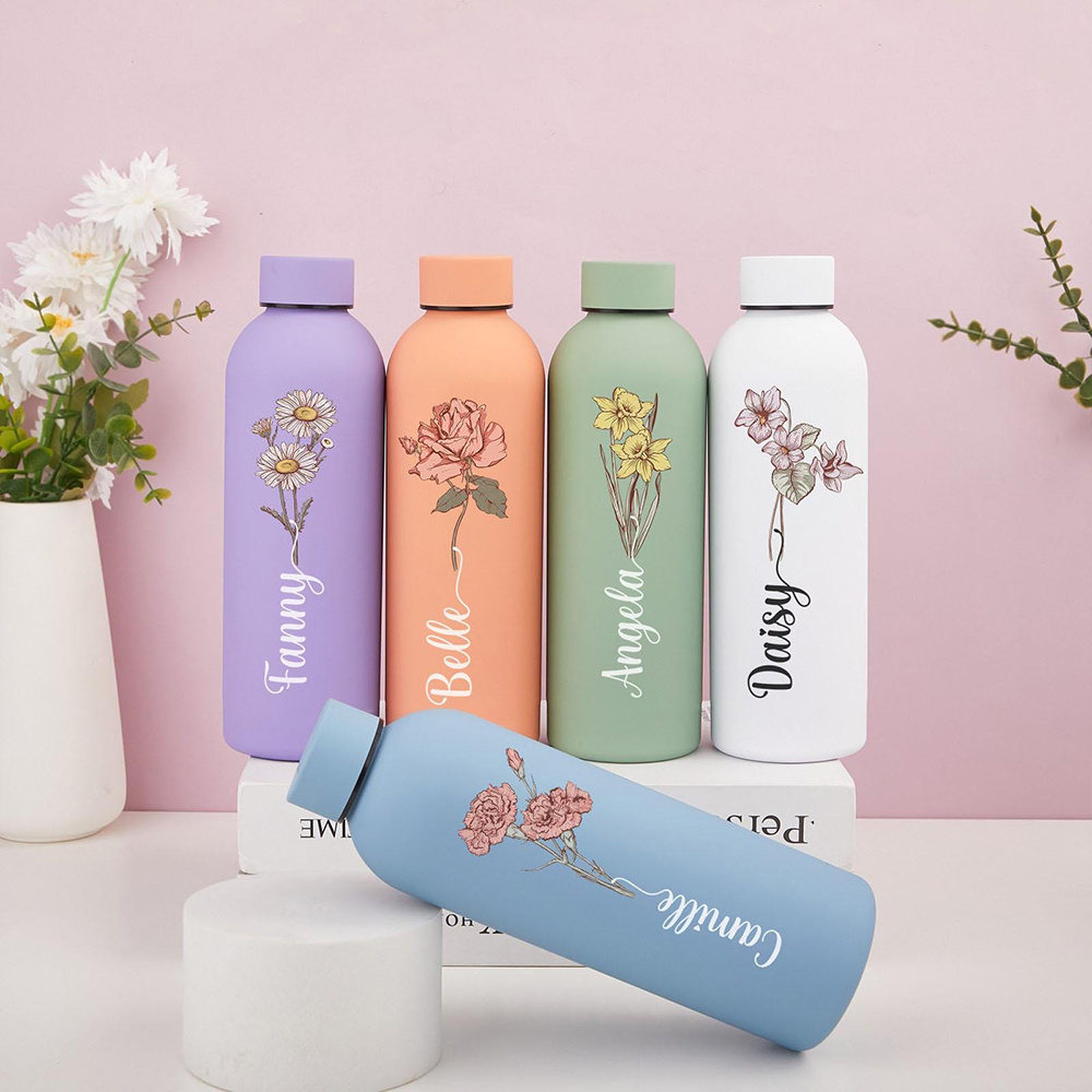 Customized Floral Water Bottle - Portable Travel Kettle 评论和价格