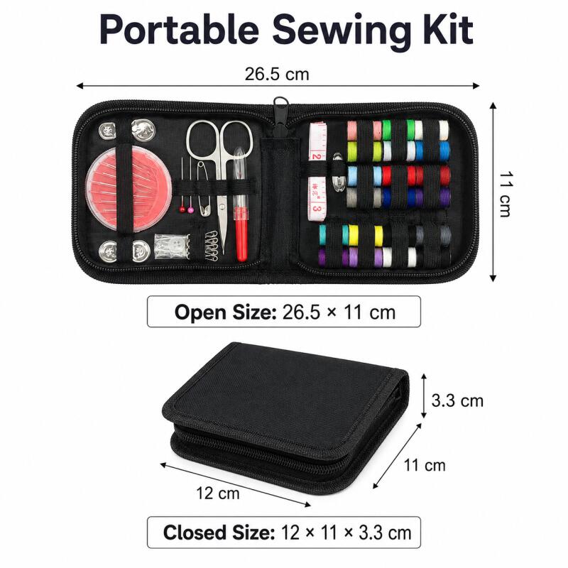 Portable Sewing Kit for Beginn - Travel Accessories To Sew 评论和价格