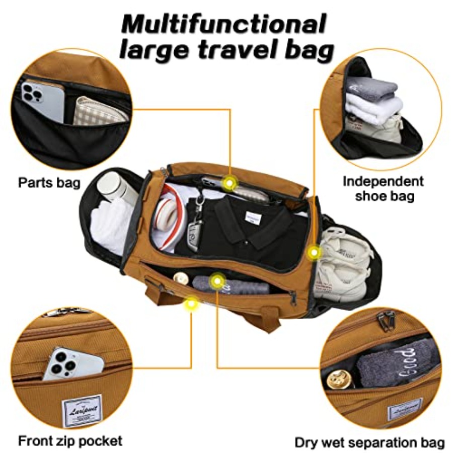 Travel Duffle Bag for men 40L  - Shoe Bag Travel 评论和价格