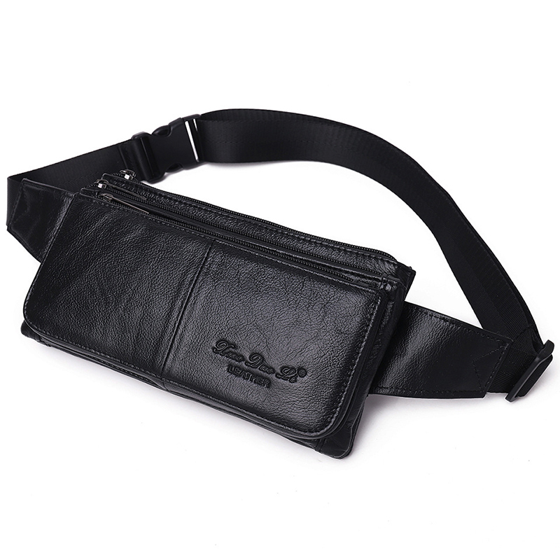 Men Waist Fanny Pack Belt Hip  - Travel Accessories Leather 评论和价格
