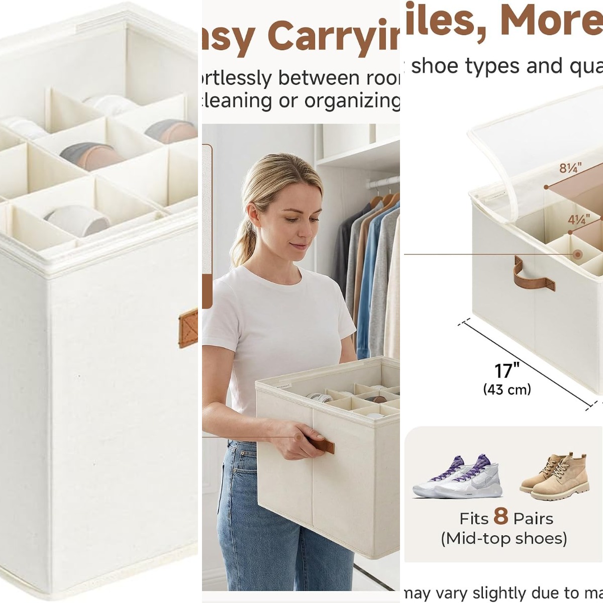 Shoe Organizer for Closet, Sho - Shoe Bag Travel 评论和价格