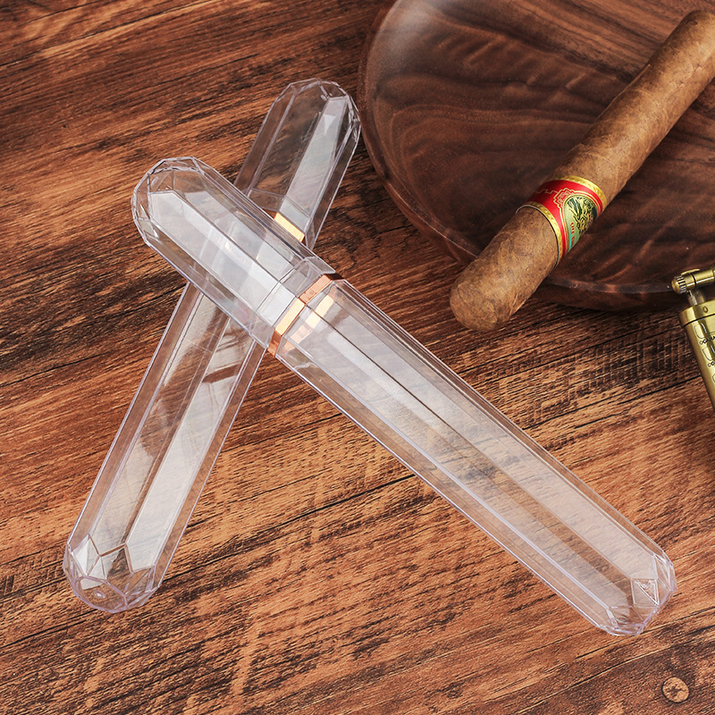 Acrylic Travel Cigar Tube Fash - Travel Accessories 评论和价格