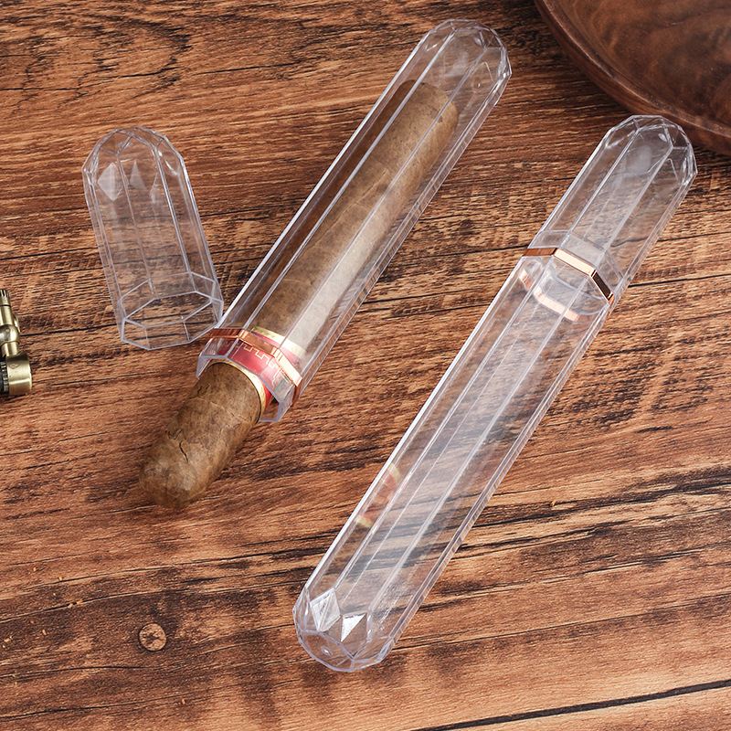Acrylic Travel Cigar Tube Fash - Travel Accessories 评论和价格