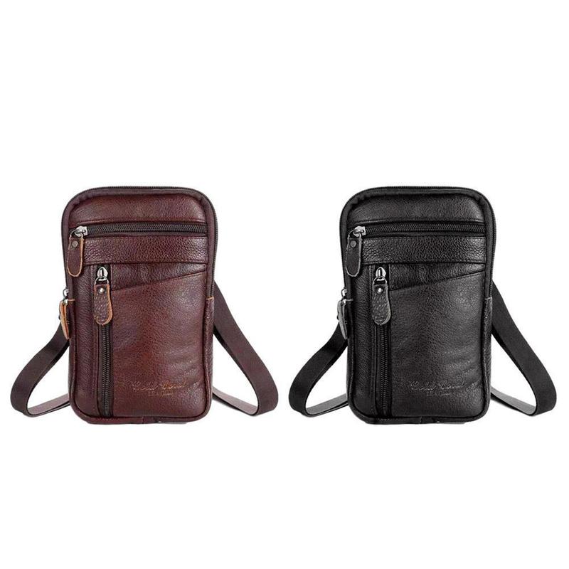 Men Genuine Leather Bag Vertic - Travel Accessories Leather 评论和价格