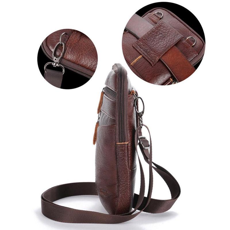 Men Genuine Leather Bag Vertic - Travel Accessories Leather 评论和价格