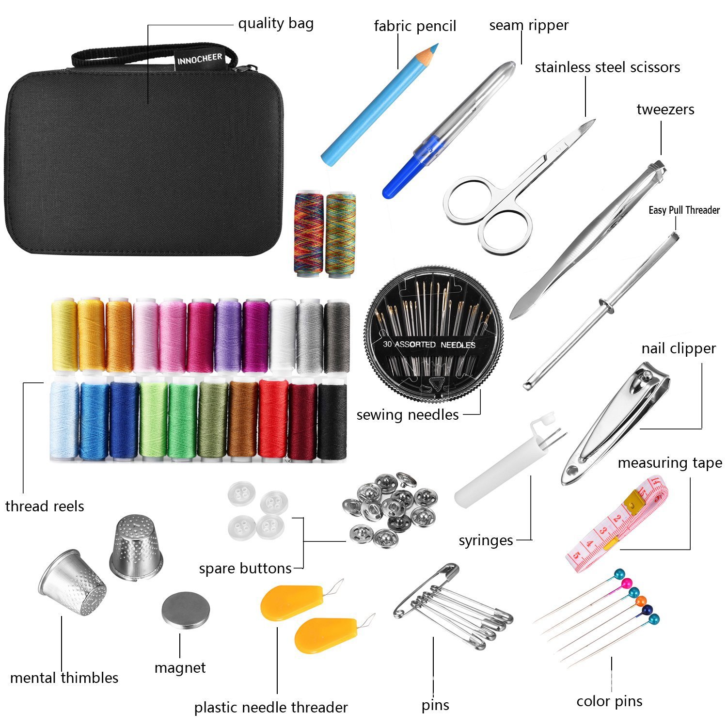 DIY Sewing Tools Kit Portable  - Travel Accessories To Sew 评论和价格