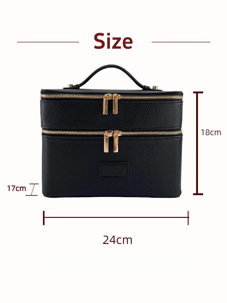 Large Capacity Double-layer Lu - Travel Accessories Leather 评论和价格