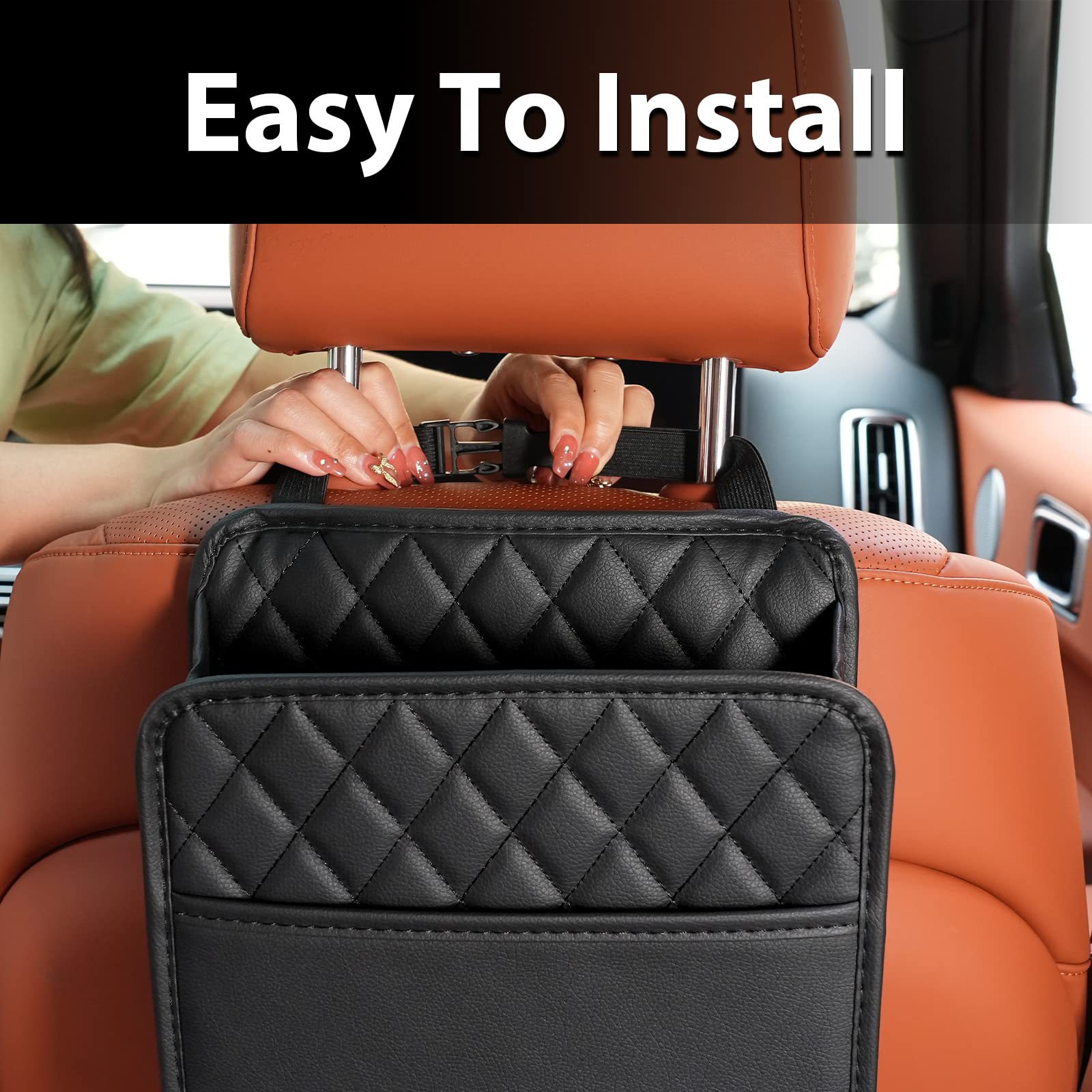 Hanging Storage Pocket Automot - Travel Accessories Leather 评论和价格