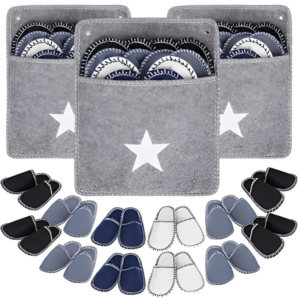 1 Set 6 Pairs Disposable Felt  - Shoe Bag Travel 评论和价格
