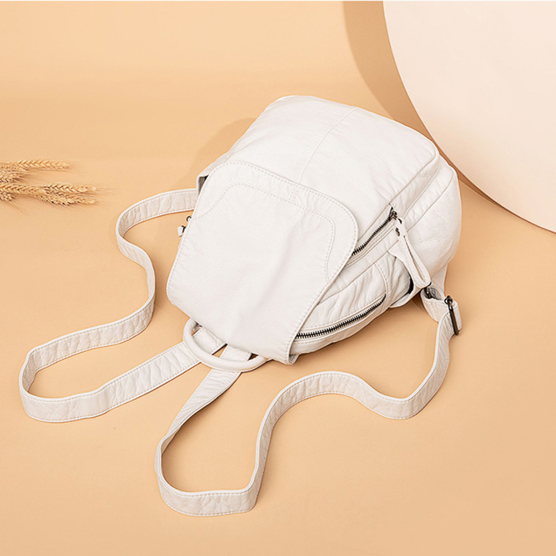 Women's Backpack White Washed  - Travel Accessories Leather 评论和价格