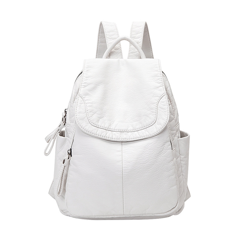 Women's Backpack White Washed  - Travel Accessories Leather 评论和价格