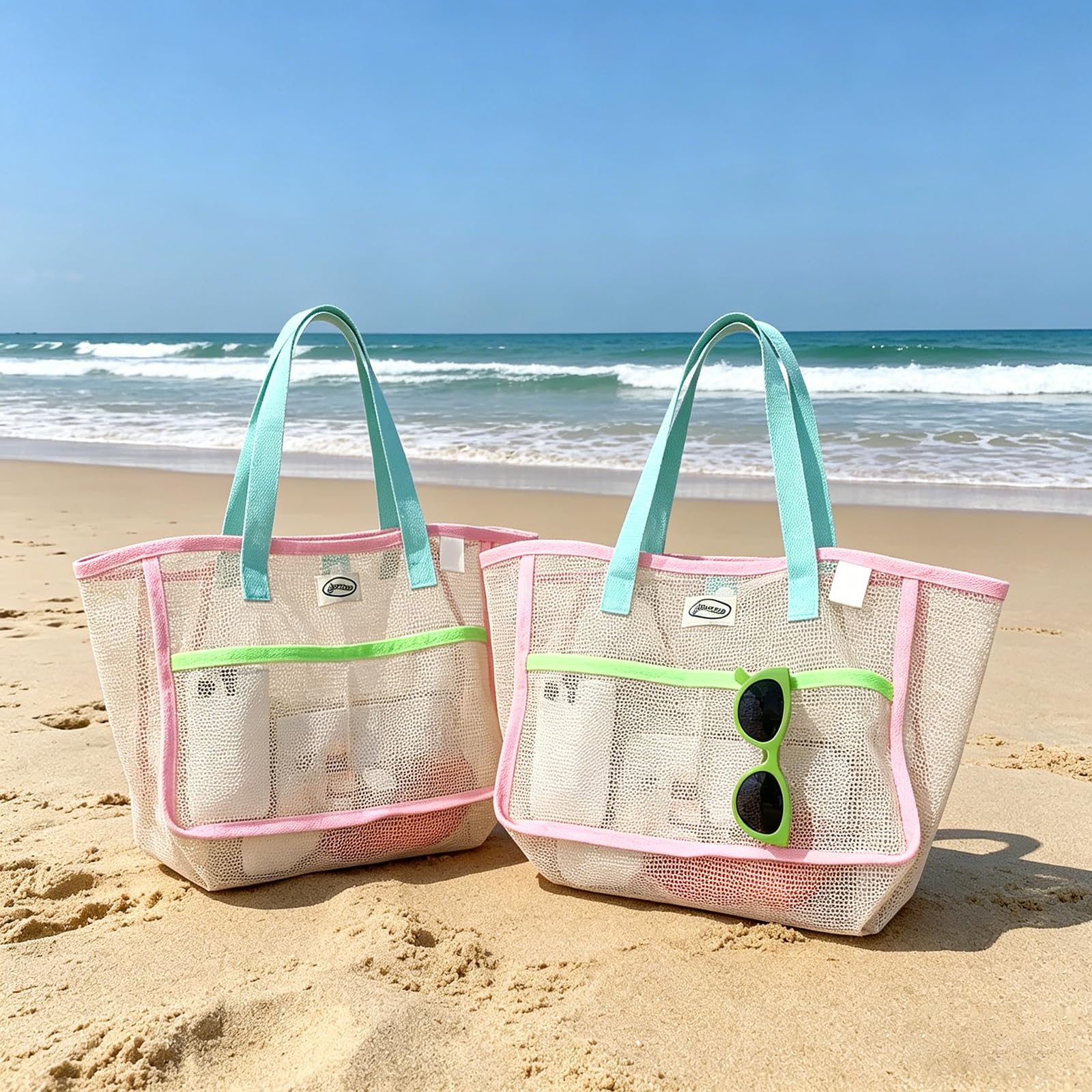 Beach Bags for Women Colorful  - Travel Accessories 评论和价格