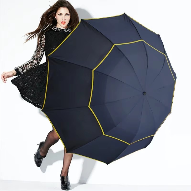 Double Strong Wind Resistant U - Travel Umbrella Compact 评论和价格