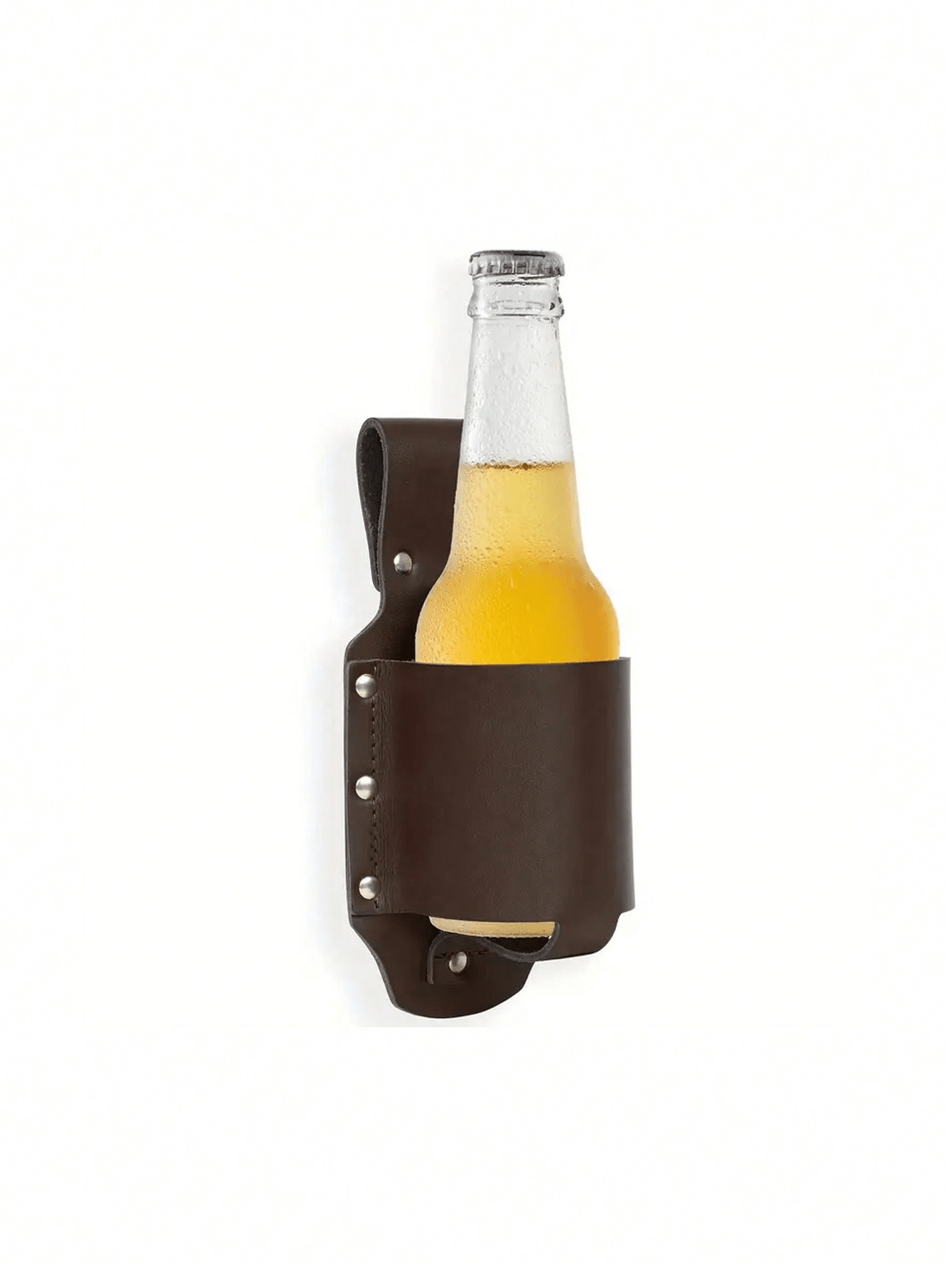 1pc Classic PU Leather Bottle  - Travel Accessories Leather 评论和价格