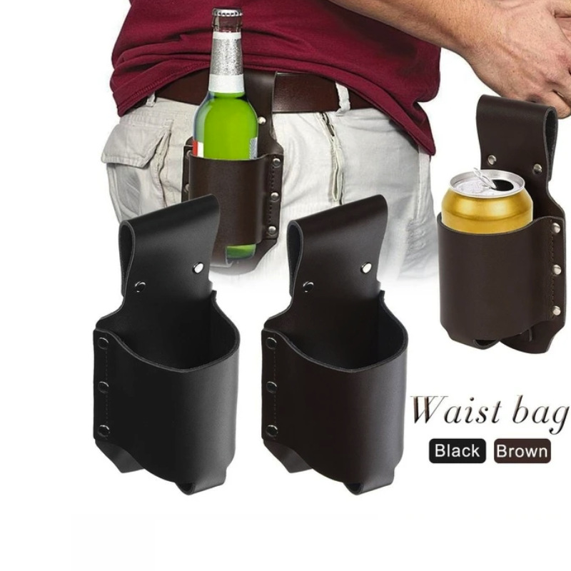 1pc Classic PU Leather Bottle  - Travel Accessories Leather 评论和价格