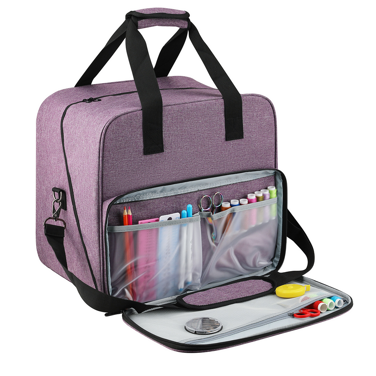 Large Sewing Machine Bag Gray  - Travel Accessories To Sew 评论和价格