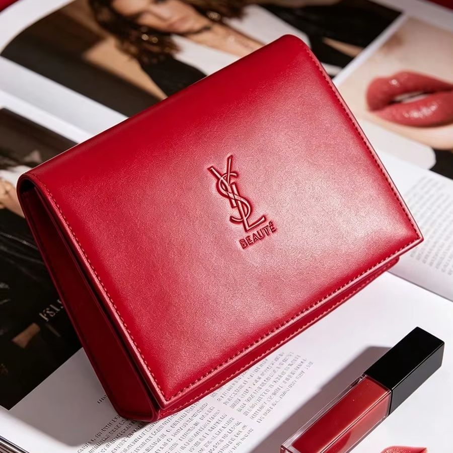 YSL’s Bag Elegant Red Quilted  - Travel Accessories Leather 评论和价格