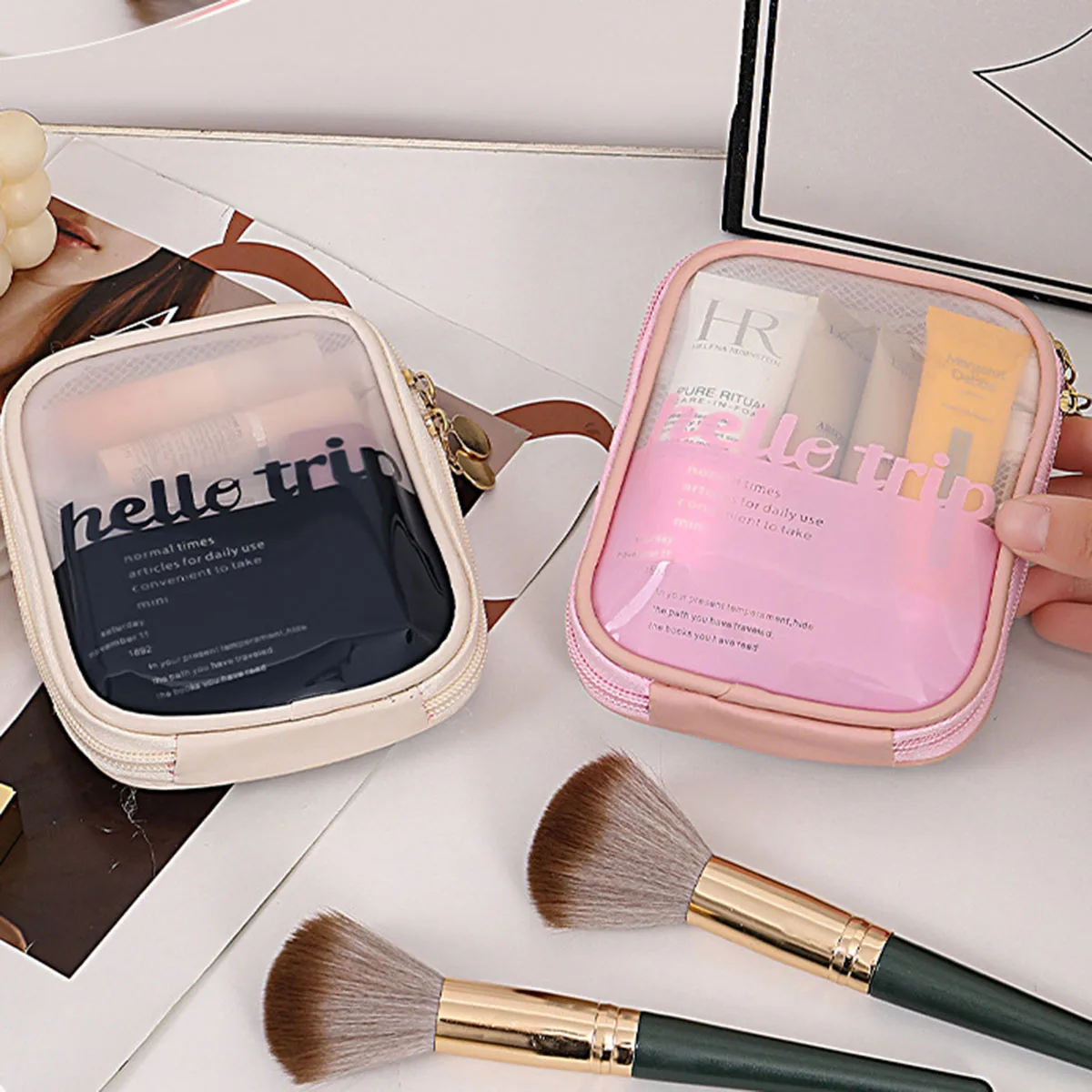 Transparent Portable Cosmetic  - Travel Z 评论和价格