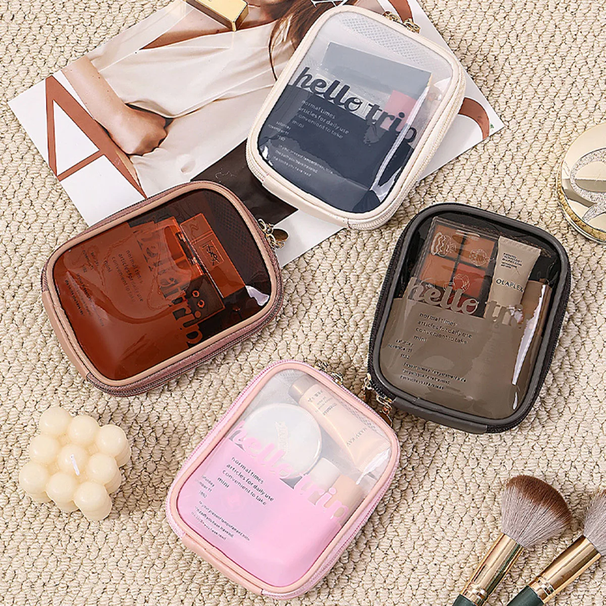 Transparent Portable Cosmetic  - Travel Z 评论和价格