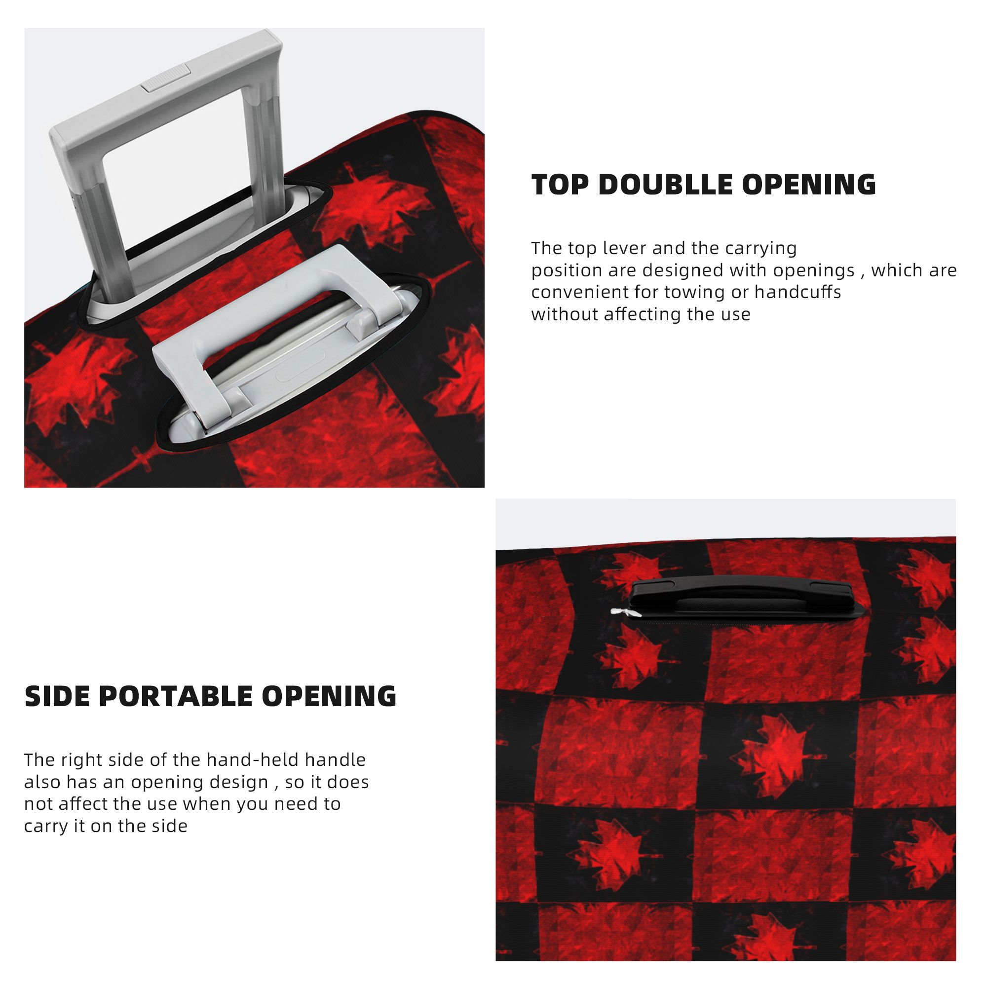 Canada Flag Luggage Cover Elas - Travel Accessories Canada 评论和价格