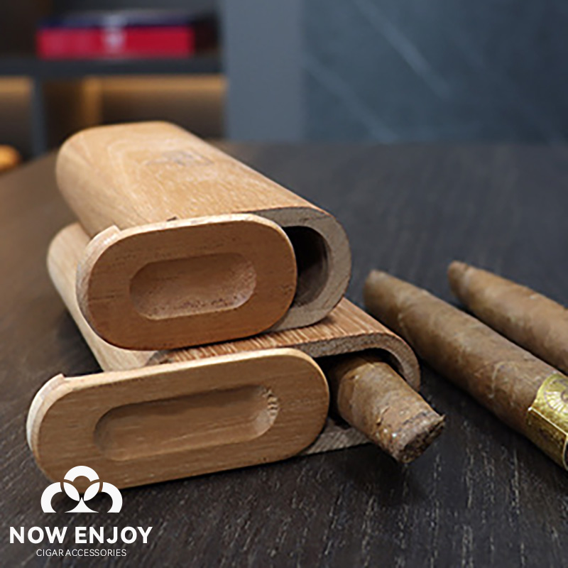Portable Cigar Case Natural Ce - Travel Accessories 评论和价格