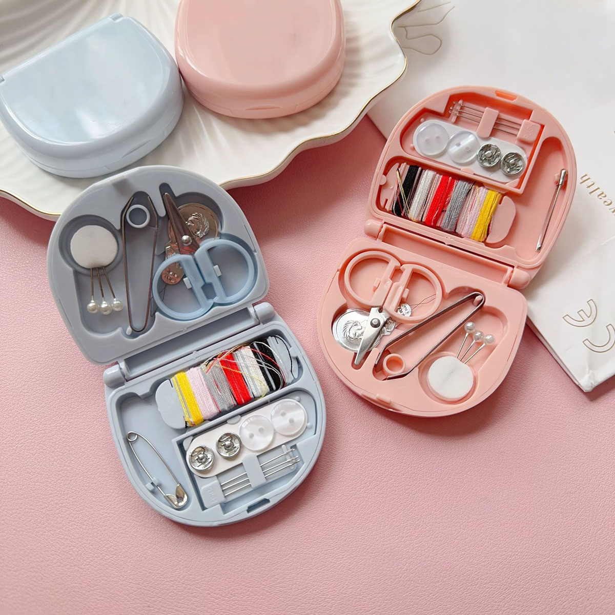 Mini Manual Sewing Machine Kit - Travel Accessories To Sew 评论和价格