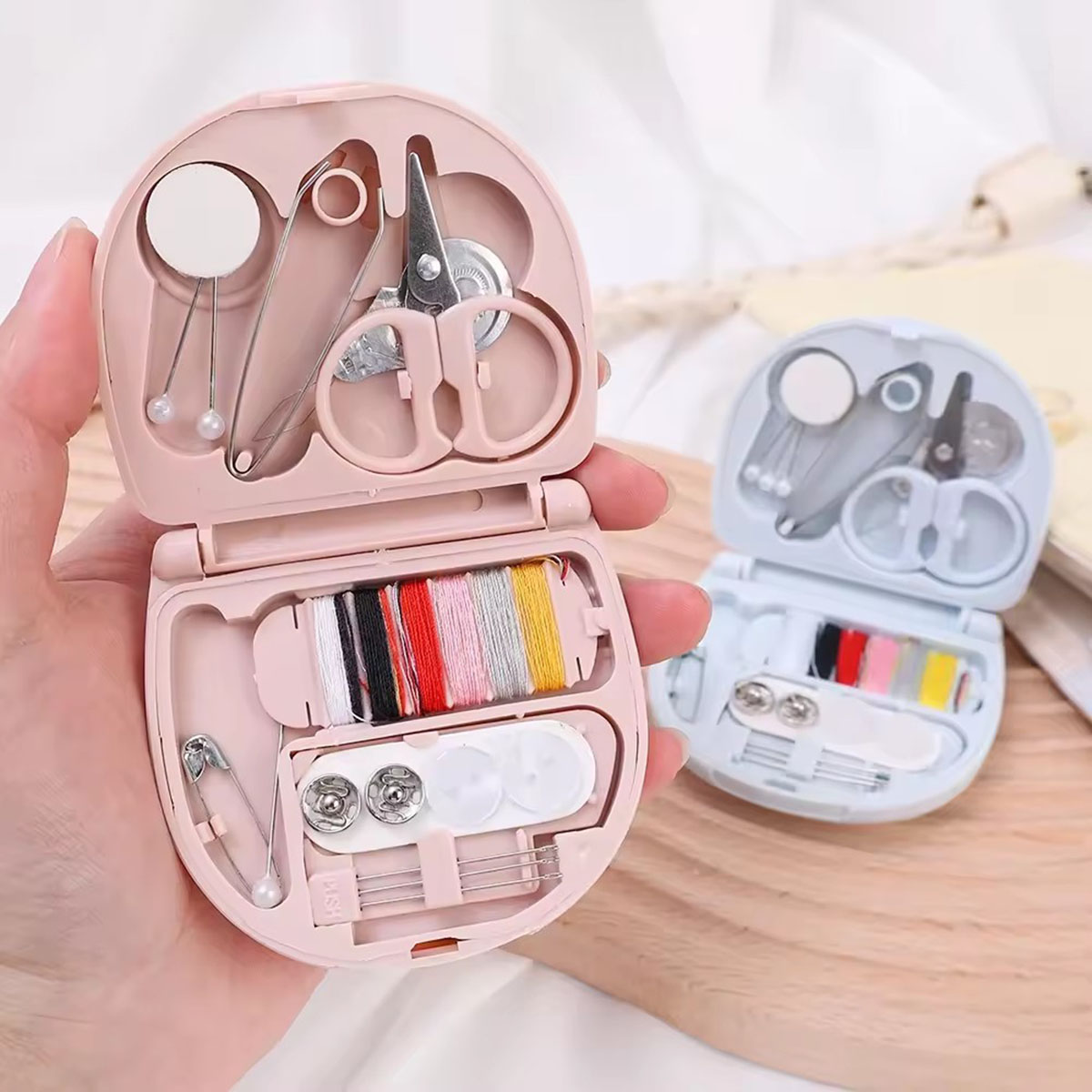 Mini Manual Sewing Machine Kit - Travel Accessories To Sew 评论和价格