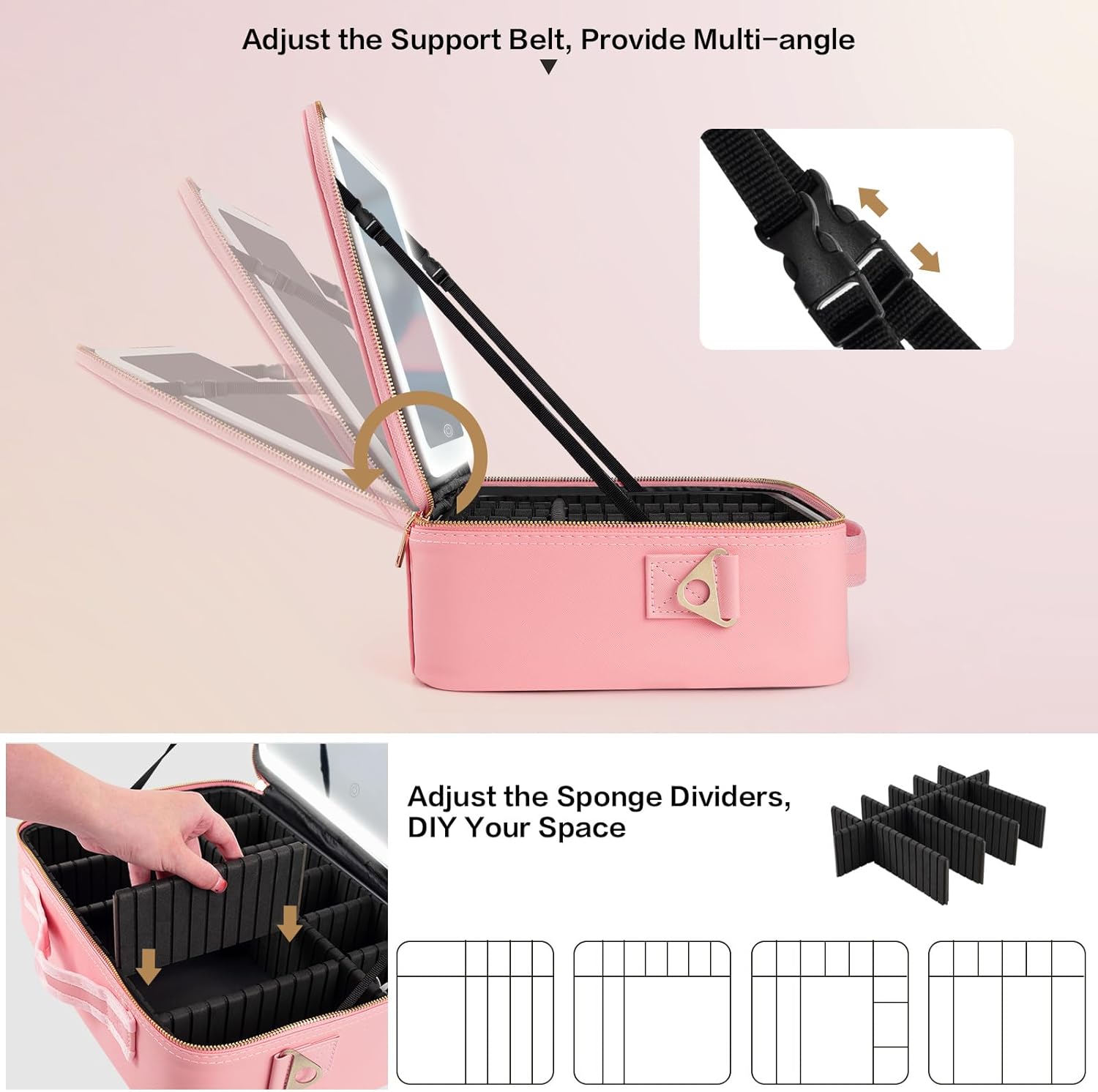 Large Capacity Makeup Bag 15'' - Travel Z 评论和价格