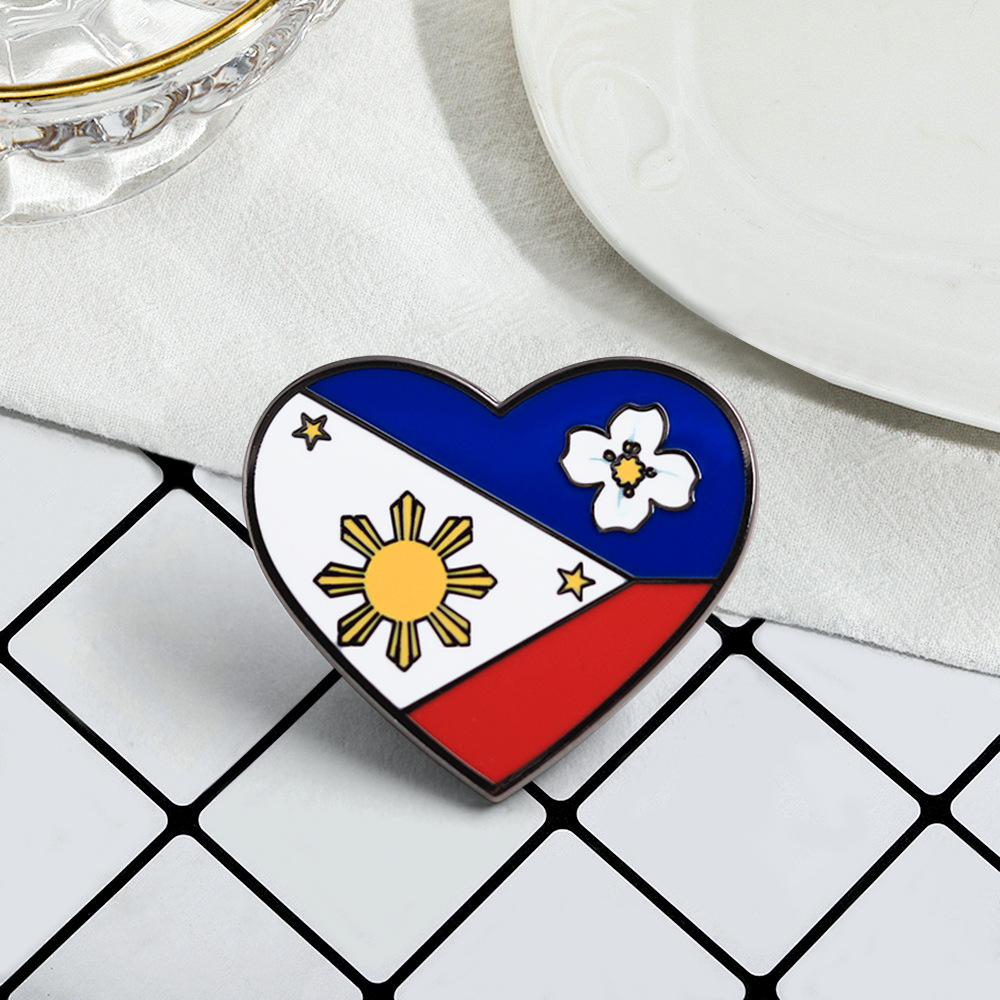 1 Pc Philippines Heart Flag En - Travel Accessories Philippines 评论和价格